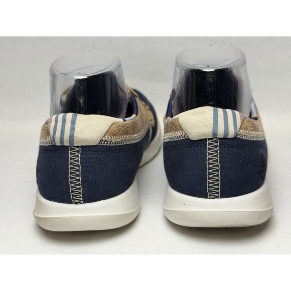 Skechers Go Walk Lite Boat Shoes Womens Shoes Size 6.5 Dark Blue Tan Air Cooled - Picture 8 of 11